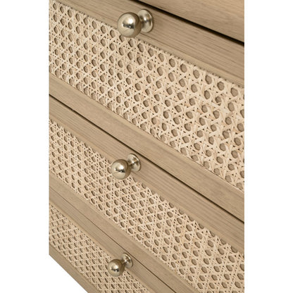 Bronze Bay Transitional Cannes 3-Drawer Nightstand