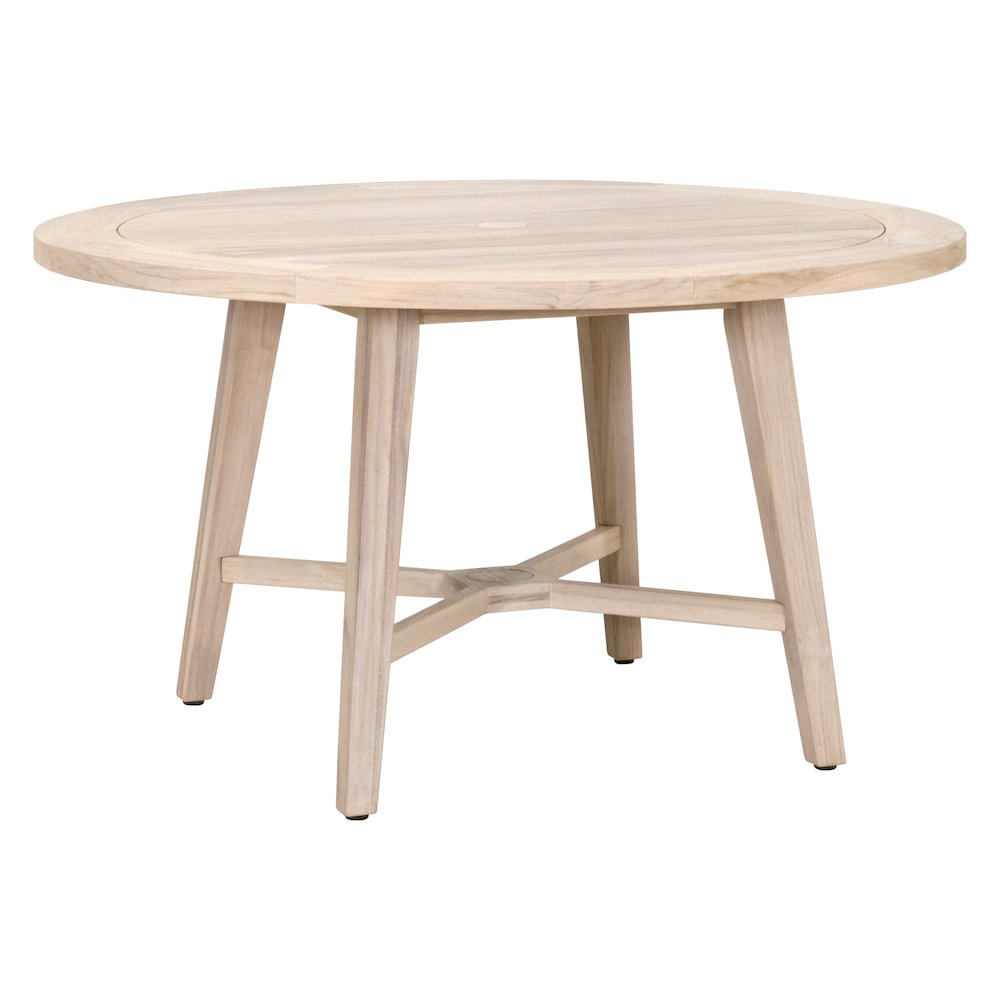 Woven - Outdoor  Transitional Carmel Outdoor 54" Round Dining Table