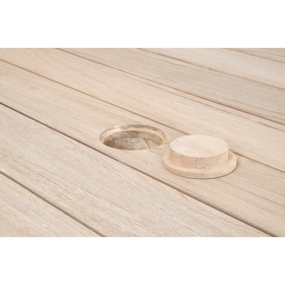 Woven - Outdoor  Transitional Carmel Outdoor 54" Round Dining Table