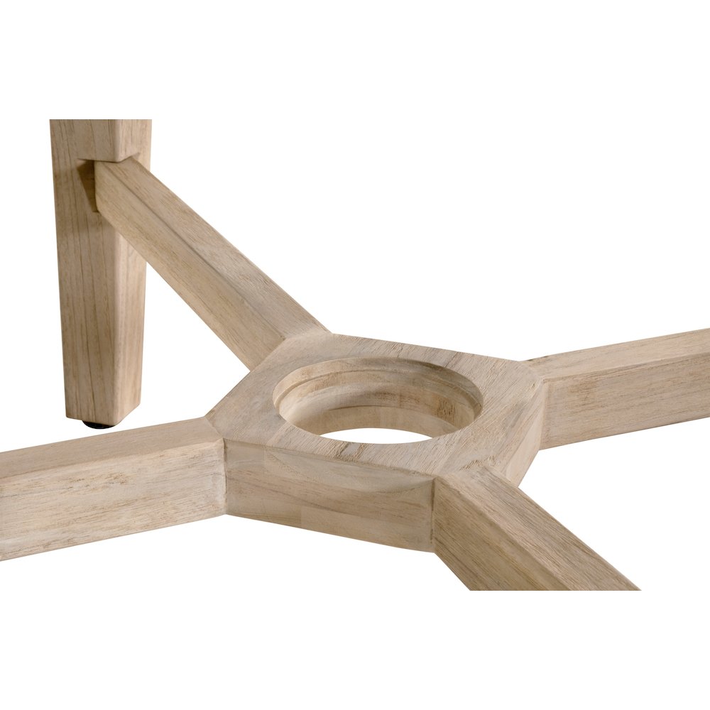 Woven - Outdoor  Transitional Carmel Outdoor 54" Round Dining Table