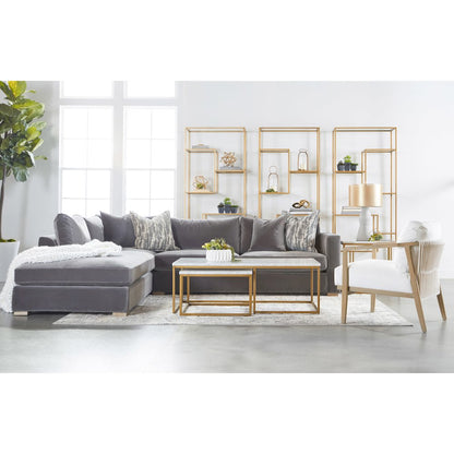 Traditions Transitional Carrera Nesting Coffee Table
