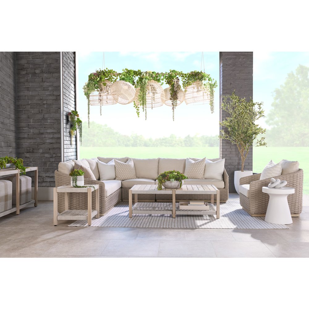 Woven - Outdoor  Transitional Caspian Outdoor Sofa Chair