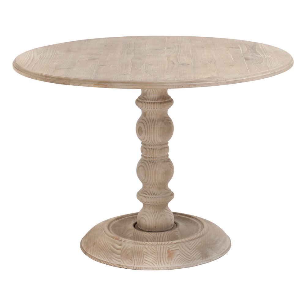 Bella Antique Transitional Chelsea 42" Round Dining Table
