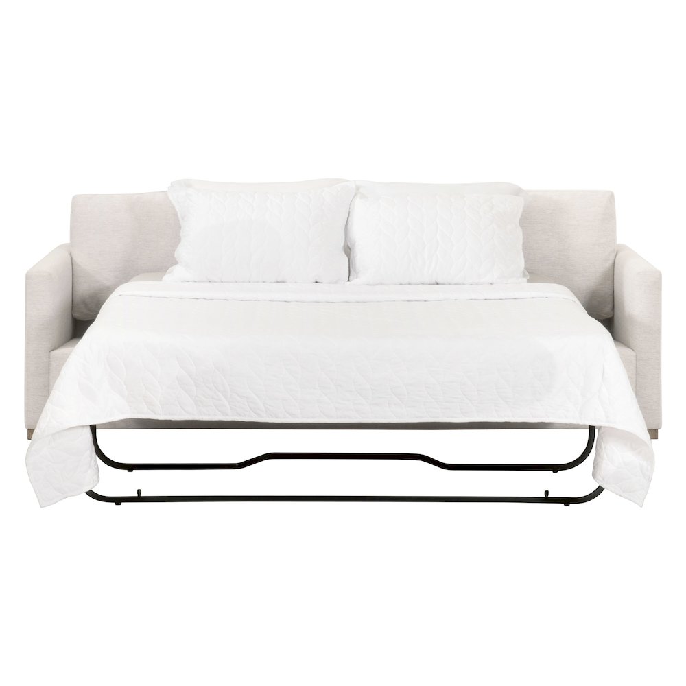 Stitch & Hand - Upholstery Transitional Clara 86" Slim Arm Queen Sleeper Sofa
