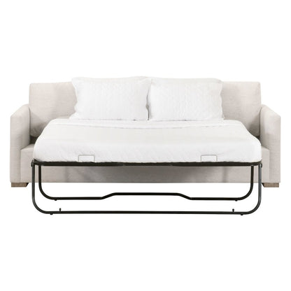 Stitch & Hand - Upholstery Transitional Clara 86" Slim Arm Queen Sleeper Sofa