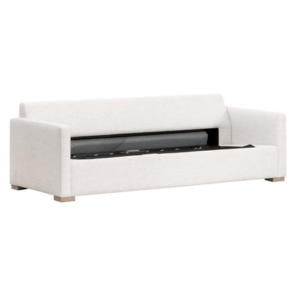 Stitch & Hand - Upholstery Transitional Clara 86" Slim Arm Queen Sleeper Sofa