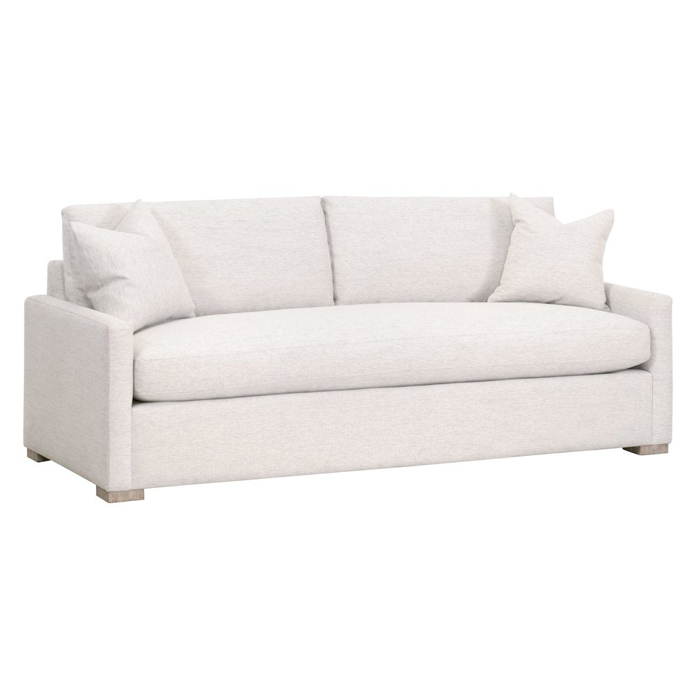Stitch & Hand - Upholstery Transitional Clara 86" Slim Arm Queen Sleeper Sofa