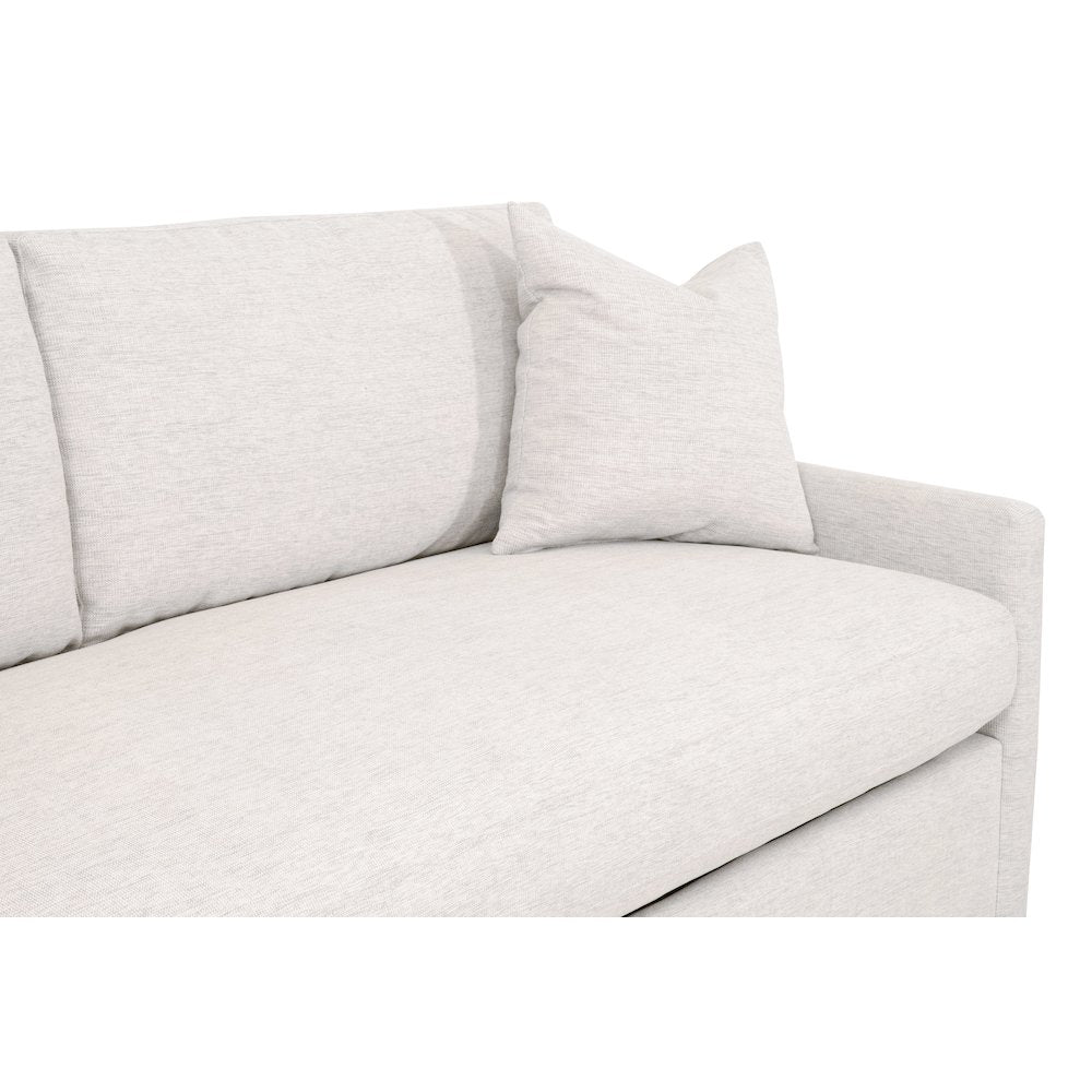 Stitch & Hand - Upholstery Transitional Clara 86" Slim Arm Queen Sleeper Sofa