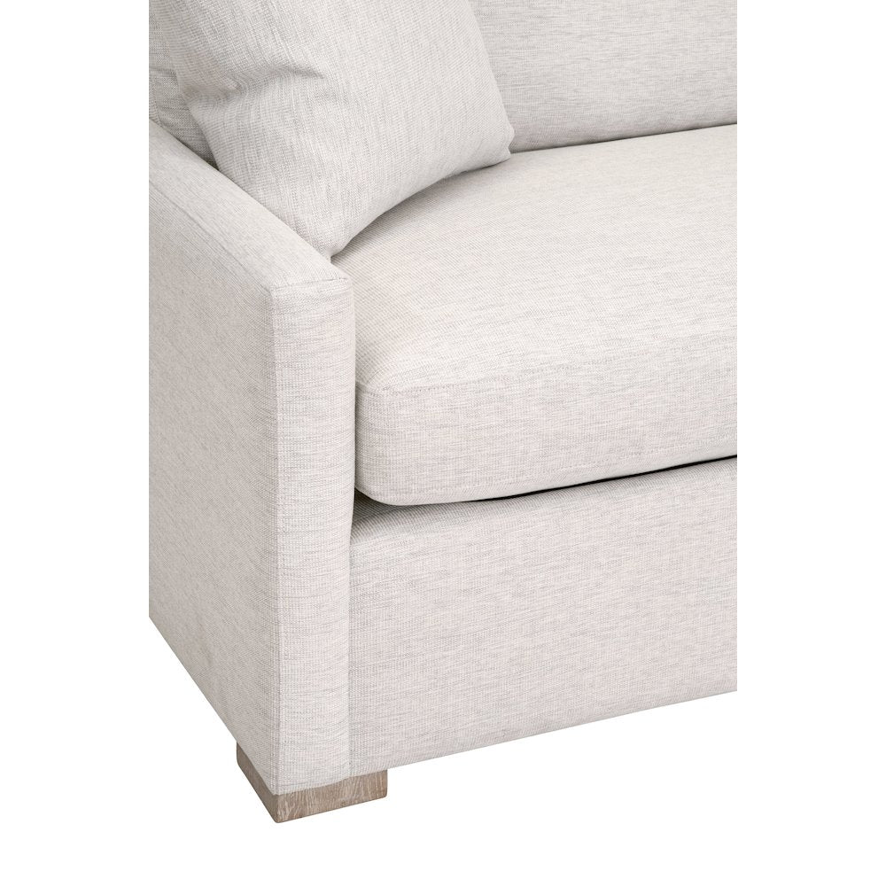 Stitch & Hand - Upholstery Transitional Clara 86" Slim Arm Queen Sleeper Sofa