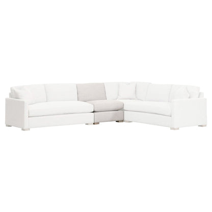 Stitch & Hand - Upholstery Transitional Clara Modular 1-Seat Armless Chair