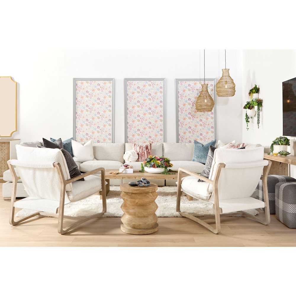 Stitch & Hand - Upholstery Transitional Clara Modular 1-Seat Armless Chair