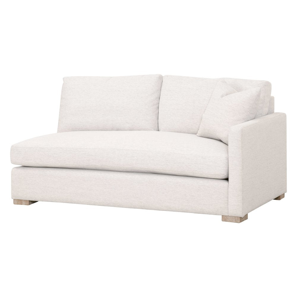 Stitch & Hand - Upholstery Transitional Clara Modular 2-Seat Right Slim Arm Sofa