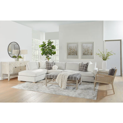 Stitch & Hand - Upholstery Transitional Clara Modular 2-Seat Right Slim Arm Sofa