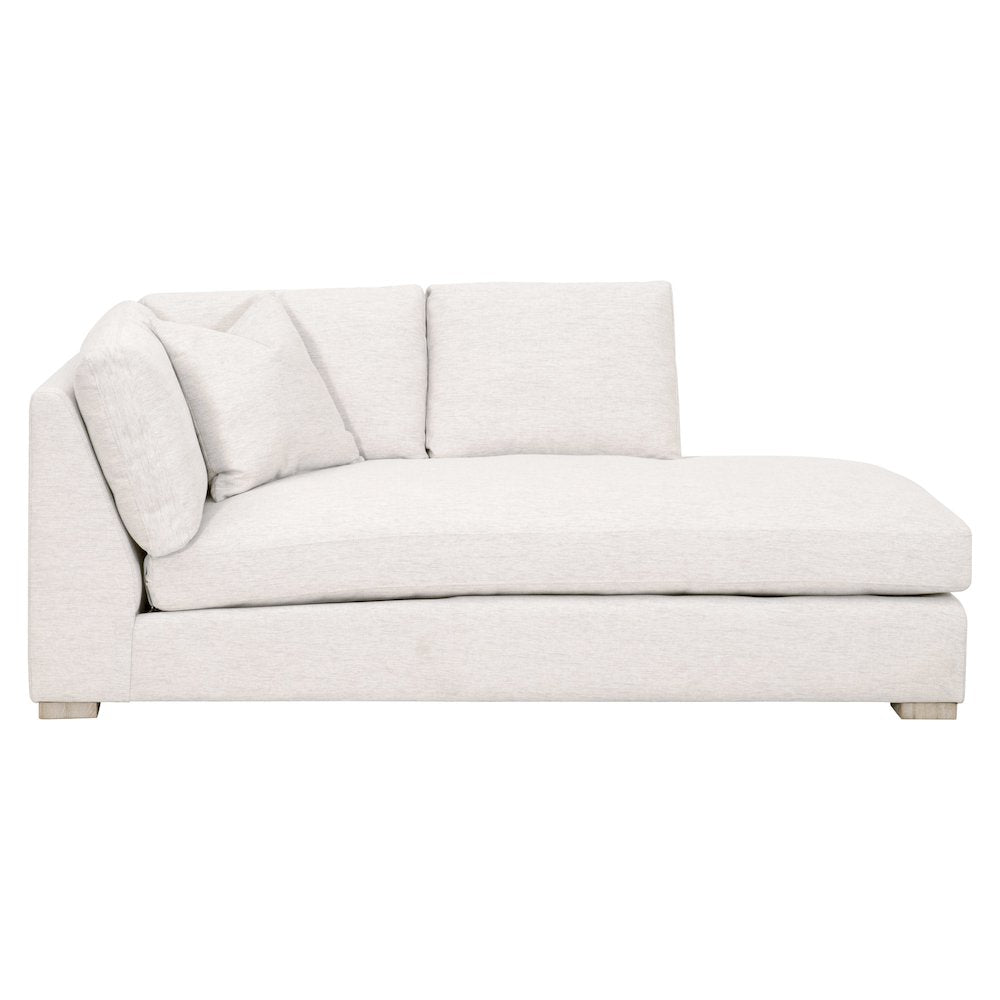 Stitch & Hand - Upholstery Transitional Clara Modular Right-Facing Chaise
