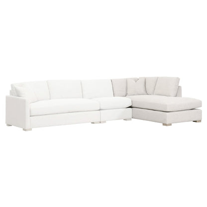 Stitch & Hand - Upholstery Transitional Clara Modular Right-Facing Chaise