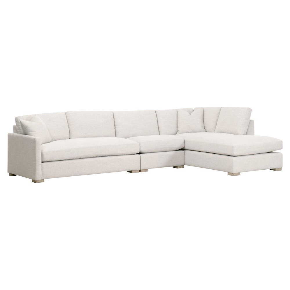 Stitch & Hand - Upholstery Transitional Clara Modular Right-Facing Chaise