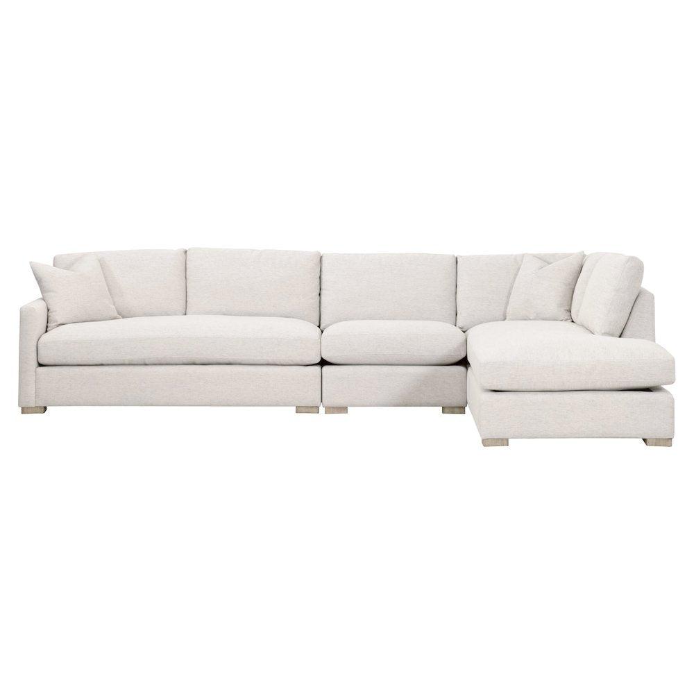 Stitch & Hand - Upholstery Transitional Clara Modular Right-Facing Chaise