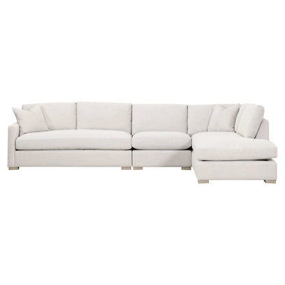 Stitch & Hand - Upholstery Transitional Clara Modular Right-Facing Chaise