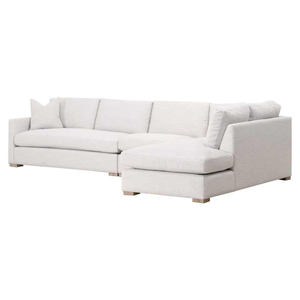 Stitch & Hand - Upholstery Transitional Clara Modular Right-Facing Chaise