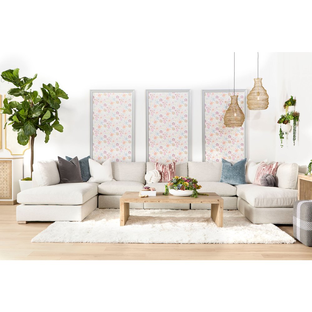 Stitch & Hand - Upholstery Transitional Clara Modular Right-Facing Chaise