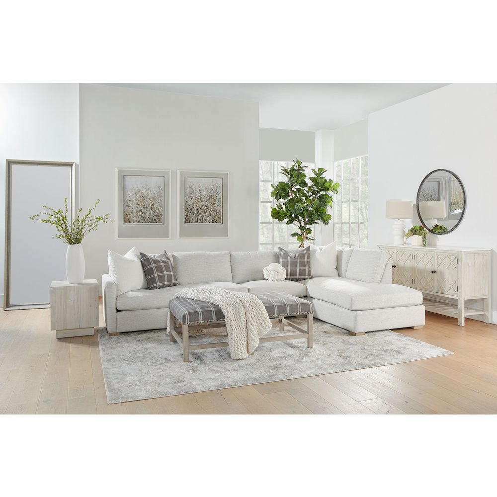 Stitch & Hand - Upholstery Transitional Clara Modular Right-Facing Chaise