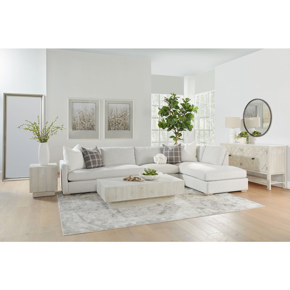 Stitch & Hand - Upholstery Transitional Clara Modular Right-Facing Chaise