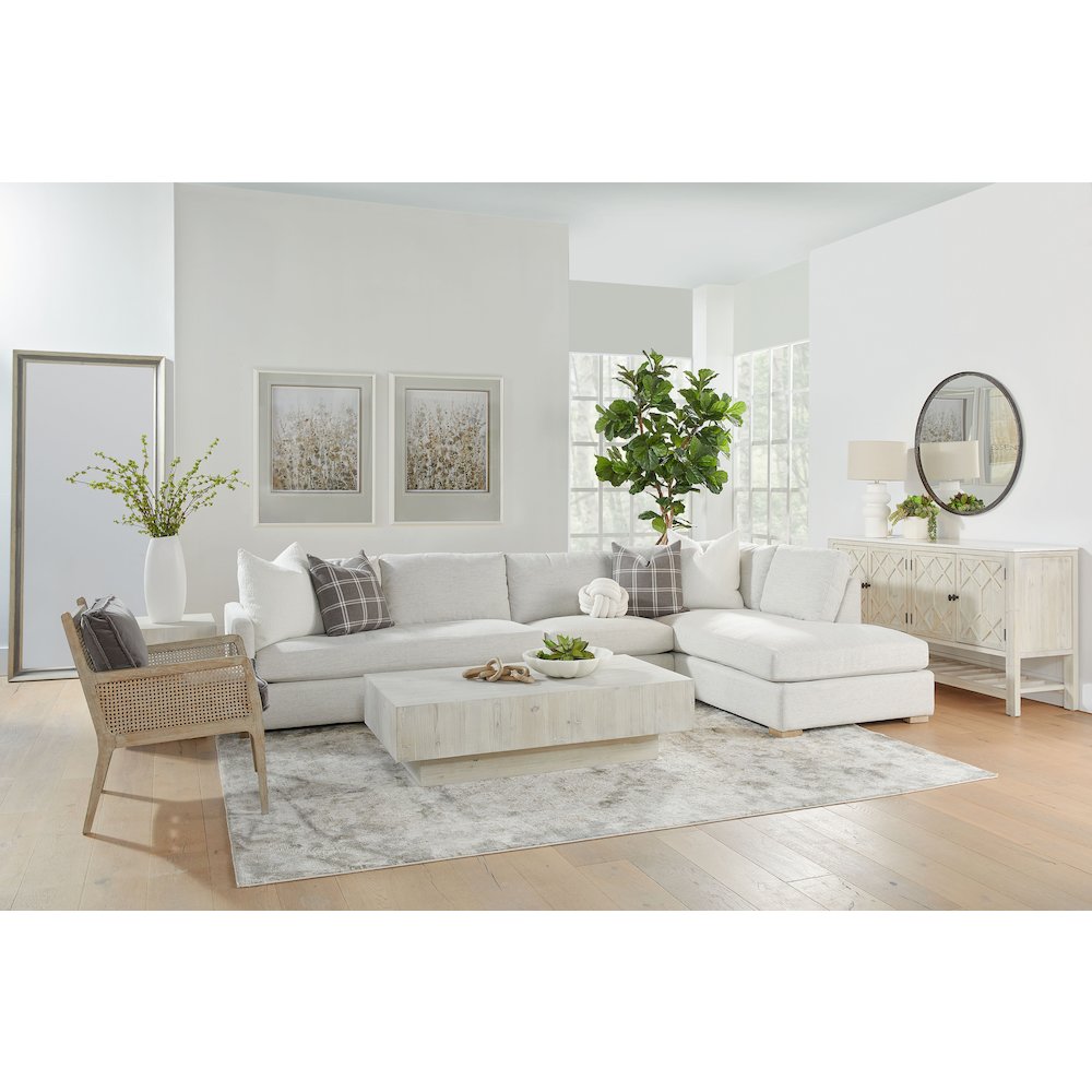 Stitch & Hand - Upholstery Transitional Clara Modular Right-Facing Chaise
