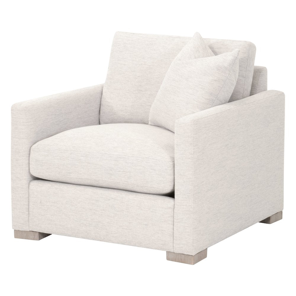 Stitch & Hand - Upholstery Transitional Clara Slim Arm Sofa Chair