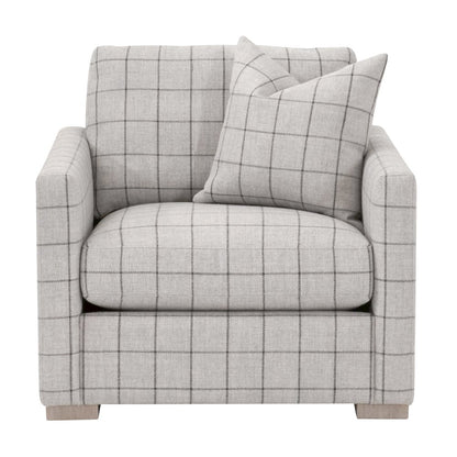 Stitch & Hand - Upholstery Transitional Clara Slim Arm Sofa Chair
