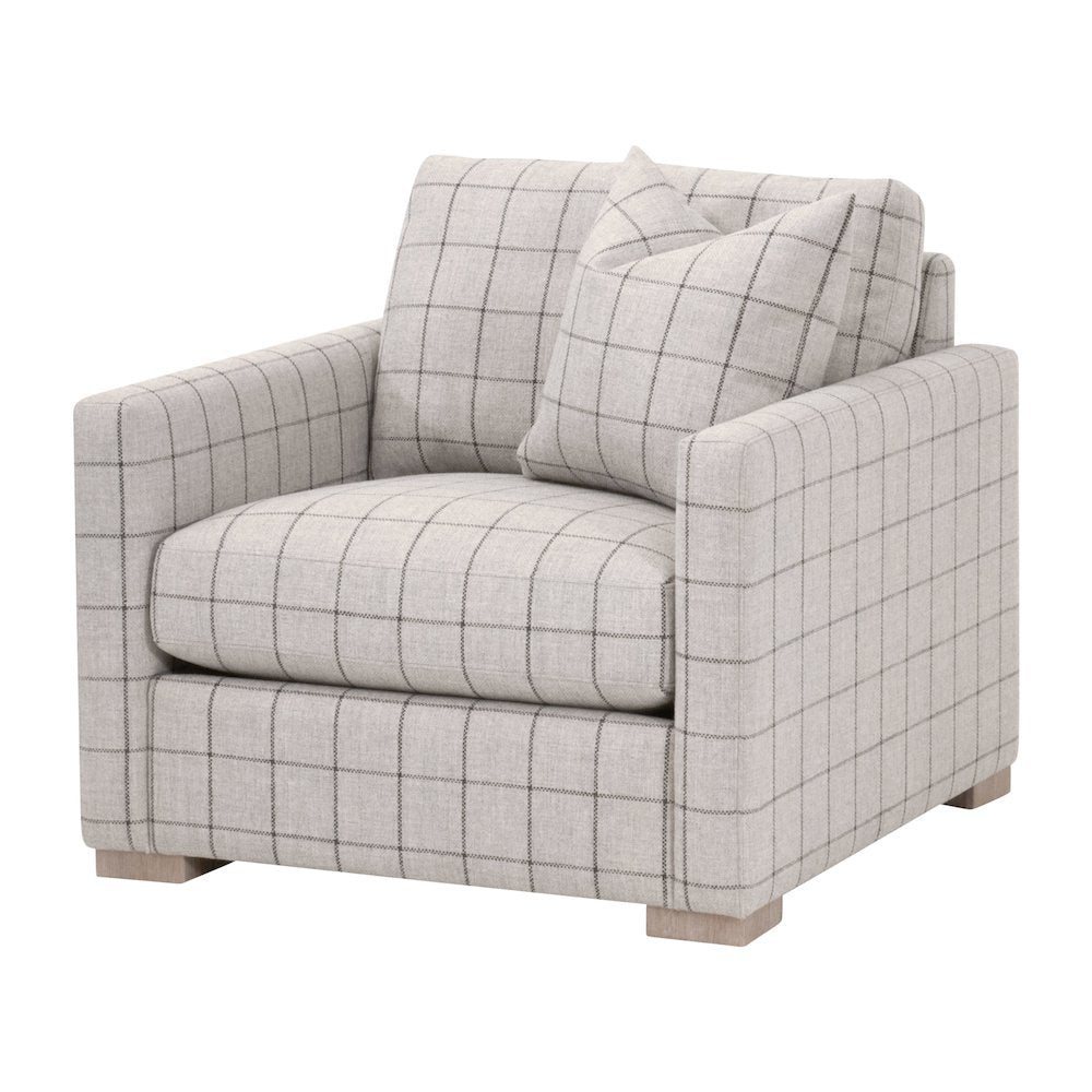 Stitch & Hand - Upholstery Transitional Clara Slim Arm Sofa Chair
