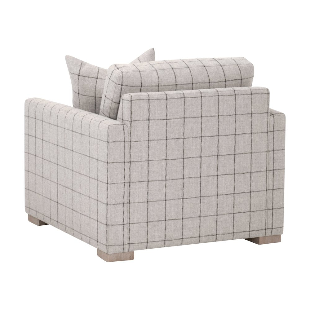 Stitch & Hand - Upholstery Transitional Clara Slim Arm Sofa Chair