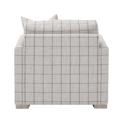 Stitch & Hand - Upholstery Transitional Clara Slim Arm Sofa Chair