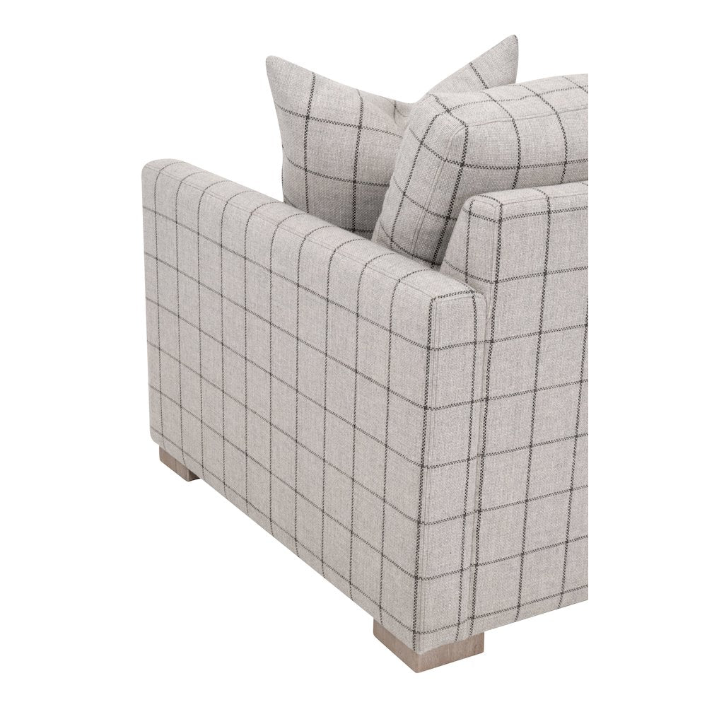 Stitch & Hand - Upholstery Transitional Clara Slim Arm Sofa Chair