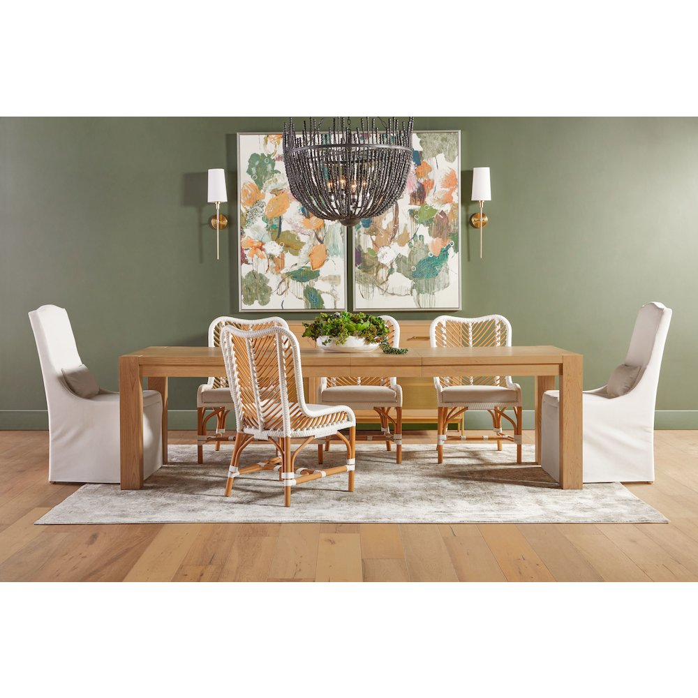 Essentials Transitional Colette Slipcover Dining Chair, Set of 2