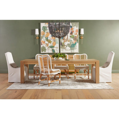 Essentials Transitional Colette Slipcover Dining Chair, Set of 2