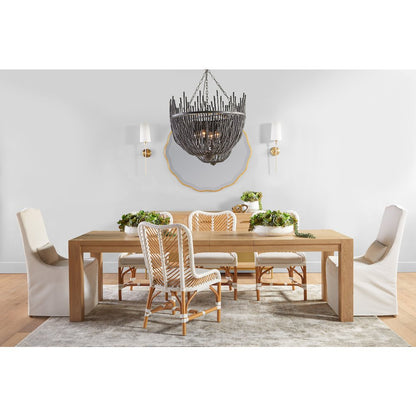 Essentials Transitional Colette Slipcover Dining Chair, Set of 2