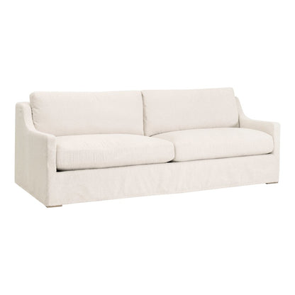 Transitional Colin Outdoor 94" Slope Arm Slipcover Sofa