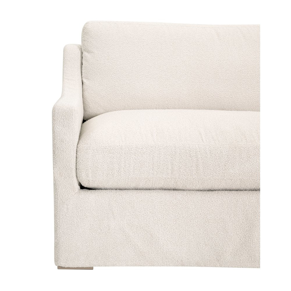 Transitional Colin Outdoor 94" Slope Arm Slipcover Sofa