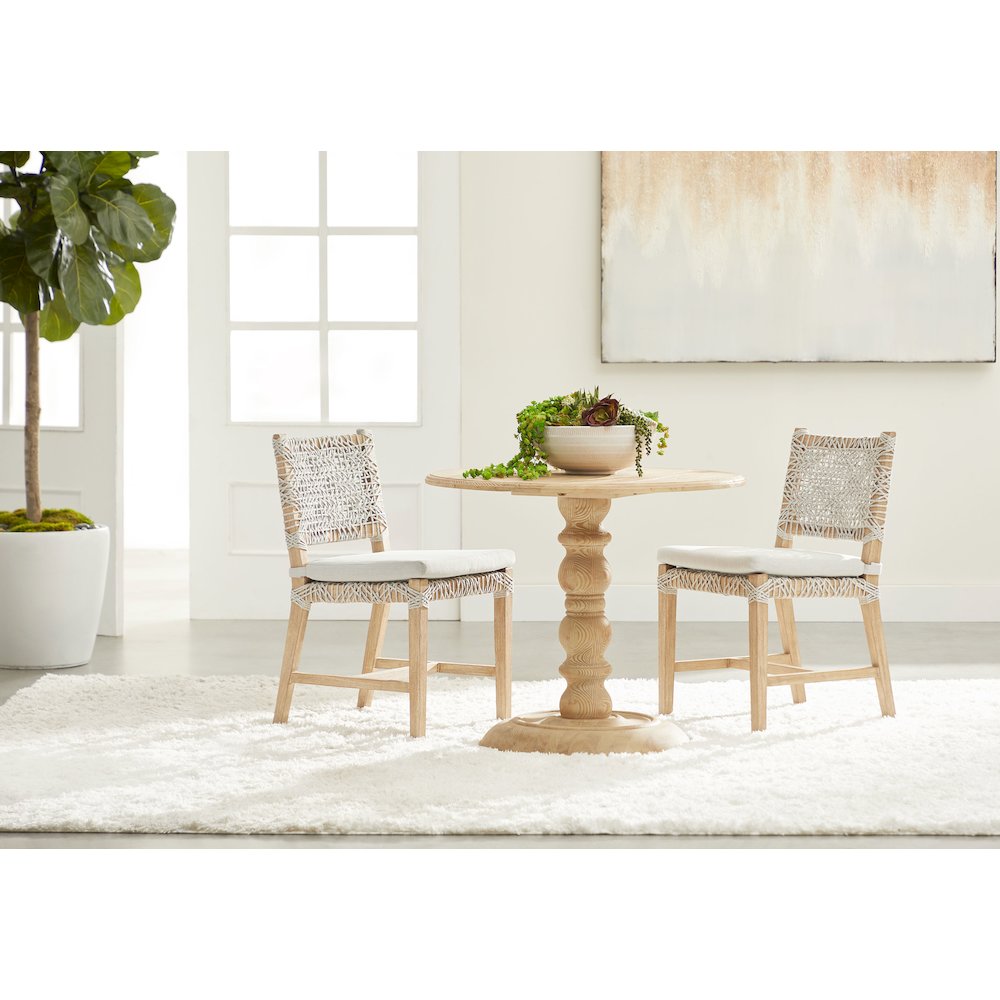 Woven Transitional Costa Dining Chair, Set of 2