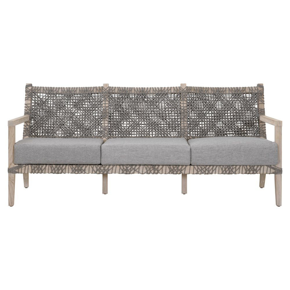 Woven - Outdoor  Transitional Costa Outdoor 77" Sofa