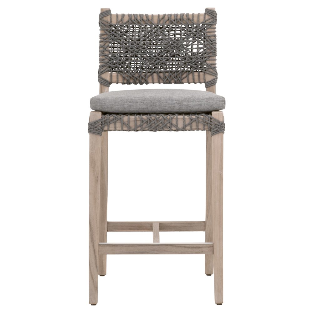 Woven - Outdoor  Transitional Costa Outdoor Counter Stool
