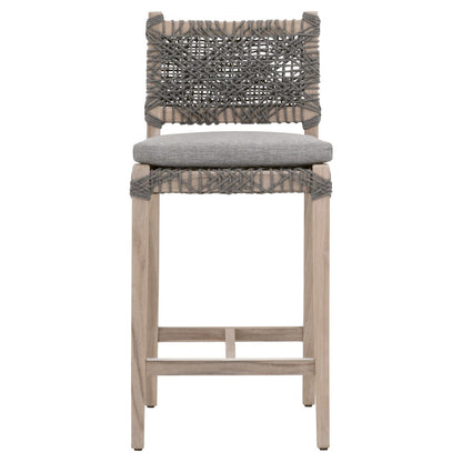 Woven - Outdoor  Transitional Costa Outdoor Counter Stool