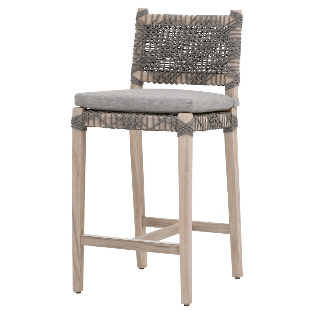 Woven - Outdoor  Transitional Costa Outdoor Counter Stool