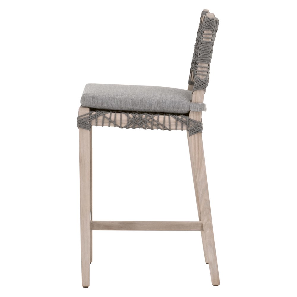 Woven - Outdoor  Transitional Costa Outdoor Counter Stool