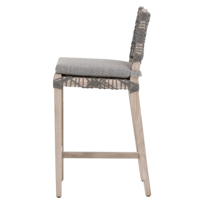 Woven - Outdoor  Transitional Costa Outdoor Counter Stool