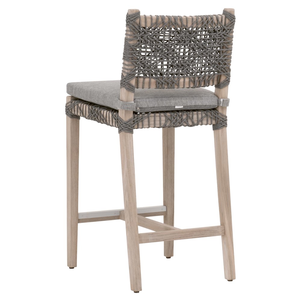 Woven - Outdoor  Transitional Costa Outdoor Counter Stool