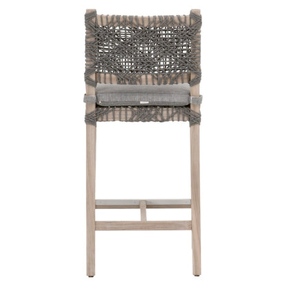 Woven - Outdoor  Transitional Costa Outdoor Counter Stool