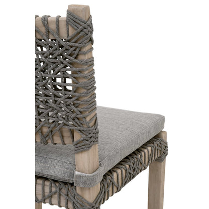 Woven - Outdoor  Transitional Costa Outdoor Counter Stool
