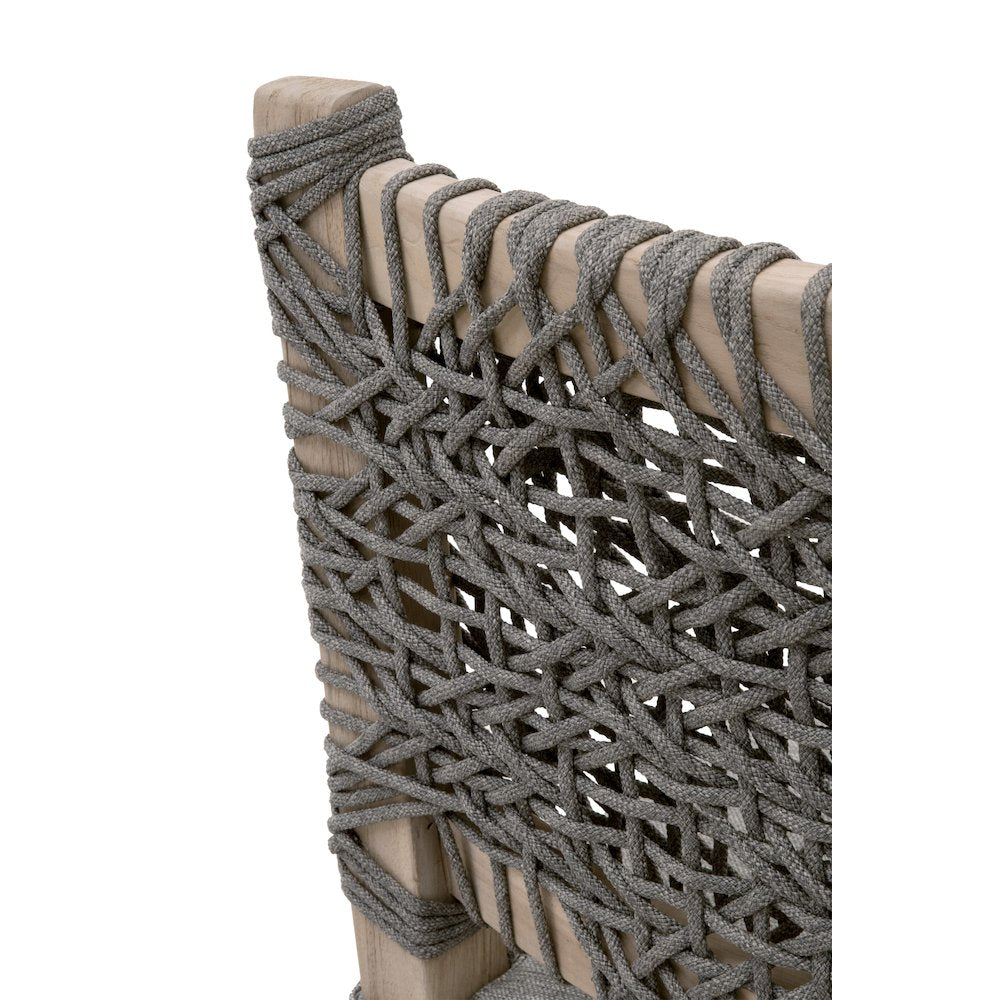 Woven - Outdoor  Transitional Costa Outdoor Counter Stool