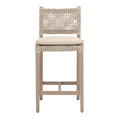 Woven - Outdoor  Transitional Costa Outdoor Counter Stool